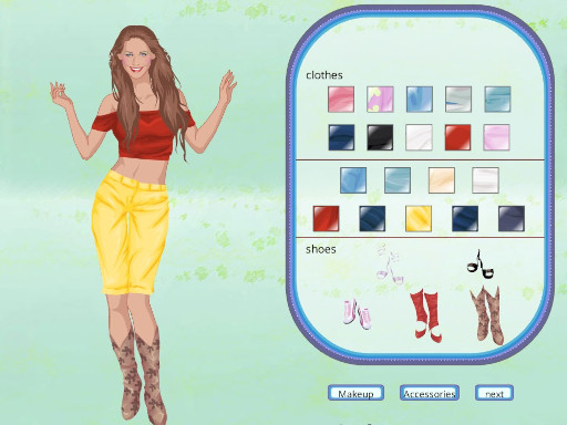 Anna Kournikova DressUp Game Image Anna Kournikova DressUp Game